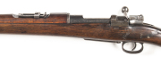 TURKISH MAUSER MOD.1893 B/A SERVICE RIFLE: 7.65x53; 5 shot mag; 29.06” barrel; g. bore; standard sights & swivels; Turkish crest to breech; g. profiles & clear marking; blue/plum finish to t/guard & floor plate; thinning blue to barrel & receiver; bolt in - 2