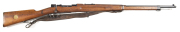 SWEDISH MOD 1896 MAUSER B/A SERVICE RIFLE: 7x57 Cal; 5 shot mag; 29" barrel; f to g bore; standard sights; sharp profiles; retaining 99% re-blue finish to barrel, receiver, floor plate & turned down bolt, except bolt handle; g. stock with a few sections o