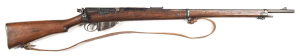 ENFIELD M.L.E. I* B/A SERVICE RIFLE: 303 Cal; 10 shot mag; 30.2" barrel; g. bore; standard sights & fittings including dust cover & mag cut-off; breech marked D.P.; slight wear to profiles; clear markings; blue/plum finish to receiver & fittings, grey to 