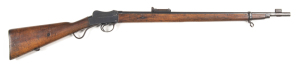 B.S.A. MARTINI CADET RIFLE: 310 Cal; 25.2" barrel; vg bore; standard sights & fittings; C of A & NSW markings to rhs of action, BSA address & Trade mark to lhs; blue/grey finish to barrel & fittings, thin blue to rhs of action & thin blue & scratches to l