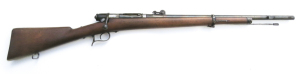 SCARCE ITALIAN VETERLI MODEL 1870 B/A SERVICE RIFLE: 10.35x47R; s/shot; 23½” barrel; g. bore; front sight missing; standard rear sight, bayonet stud & dust cover; blue/black finish to barrel with areas of heat colouring; t/guard & furniture; having a flak