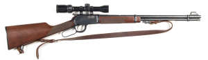 WINCHESTER MOD.9422M XTR L/A SPORTING R/F RIFLE: 22 Magnum; 11 shot tube mag; 20” barrel with Winchester address & Cal markings to lhs; vg bore; standard front sight & fitted with a Bushnell high contrast optics scope; retaining 98% original blue finish; 