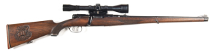 MANNLICHER SCHOENAUER MOD.60 CARBINE: 243 Win Cal; 4 shot mag; 20” barrel; fitted with a spoon bolt; double set triggers; MANNLICHER SCHOENAUER address & marking to the breech; vg bore; standard sights & fittings; fitted with Pecar 6X fixed scope in deta