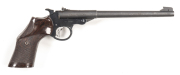 WEBLEY & SCOTT MKIII BREAK OPEN TARGET PISTOL: 22 LR; s/shot; 252mm (9 7/8") barrel; g. bore; standard sights; 22 L.R. TARGET PISTOL MK III to lhs of barrel; address to lhs of frame; s/n 5849 & Trade mark to rhs of frame; vg profiles & clear markings; bla