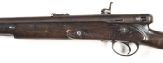 N.S.W. ISSUE CALISHER & TERRY CAPPING BREECH LOADING CARBINE: 30 bore; s/shot; 21.5” barrel; vg bore; standard sights & fittings; CALISHER & TERRY MAKERS TO H.M. WAR DEPARTMENT to barrel; borderline engraved lock marked CALISHER & TERRY LONDON; plain stee - 2