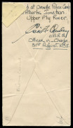 PAPUA - Aerophilately & Flight Covers : PAPUA - Aerophilately & Flight Covers: 31 Aug.1935 (AAMC.P88) Daru - Oroville Police Camp (D'Albertis Junction) cover, flown and signed by Stuart Campbell in a Short Scion Seaplane; with receipt endorsement on rever - 2