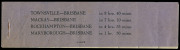 Aerophilately & Flight Covers : May 1931 (AAMC.202c; Frommer 36c) Qantas white/blue vignette 'By Air Mail / NORTH QUEENSLAND Australia's Winter Playground': complete booklet comprising of three strips of 8 with black on mauve cover, no staple. Believed to - 2