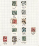AUSTRIA - Postal History : Bohemia: postmarks on 1901-07 issues incl, CHOTEBOR, BRANDYS NAD LABEM, ELHENITZ, GORKHAU, HUMPOLEC, KUTTENPLAN, NIEDEN-EINSIEDL, PRUHONICE,&nbsp; SOBOTKA, ZELIV; generally good quality part to large-part strikes on annotated pages. - 2