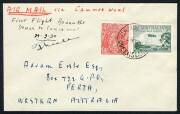Aerophilately & Flight Covers : Australian Aerophilately - 19 Feb.1930 (AAMC.152a) Brunette Downs - Camooweal flown cover carried by A.A.S. to link with the newly established Qantas service from Brisbane and signed by the pilot, Frank Neale. Cat.$400+.