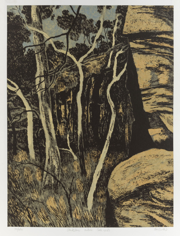 RAY AUSTIN CROOKE (1922 - 2015) Sandstone Outcrop Cape York, screenprint, editioned [10/40], titled & signed to lower margin, 52.5 x 39cm (image size).