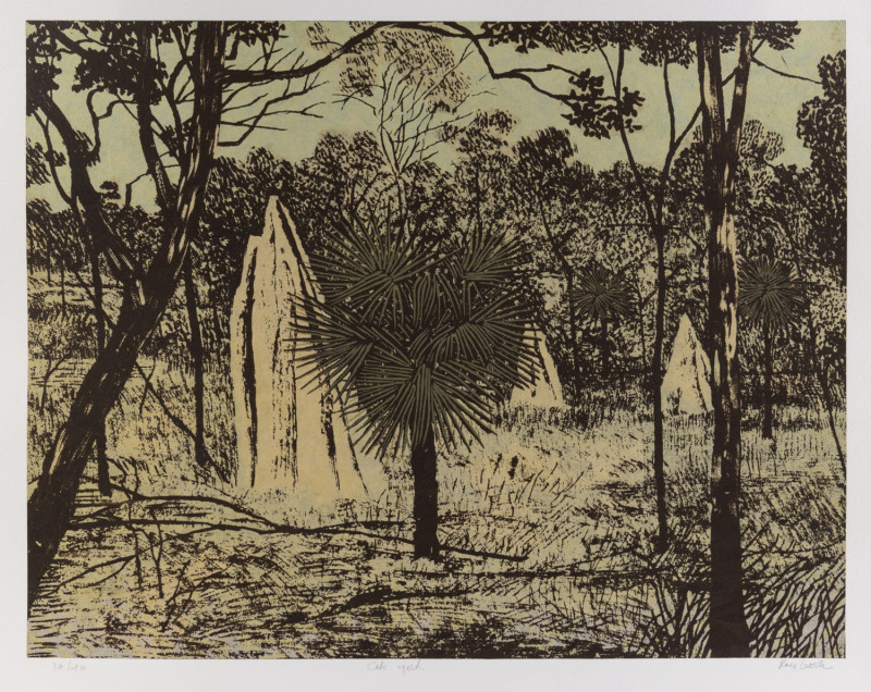 RAY AUSTIN CROOKE (1922 - 2015) Cape York screenprint, editioned [10/40], titled & signed to lower margin, 39 x 50cm (image size).