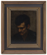 KATONA, NANDOR (Hungarian, 1864 - 1932) Self portrait, 1886, oil on board, signed and dated at top centre, 40 x 31cm. With signed Katona Estate label verso. Katona Nándor or Nathan Ferdinand Kleinberger was a Hungarian Jewish painter. One of seven childr - 2