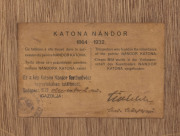 KATONA, NANDOR (Hungarian, 1864 - 1932) Self portrait, 1886, oil on board, signed and dated at top centre, 40 x 31cm. With signed Katona Estate label verso. Katona Nándor or Nathan Ferdinand Kleinberger was a Hungarian Jewish painter. One of seven childr - 3