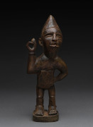 A male fetish figure, carved wood, Bakongo tribe, Congo, 26.5cm high