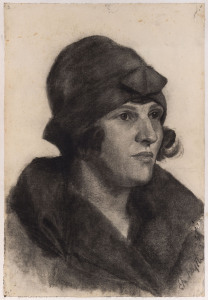 E.M. BLYTH A collection of ten portraits (6 male, 4 female), early 20th Century, charcoal on horizontal wove artist's paper, ​all signed "E.M.Blyth", each approx 48 x 32cm. (10 items).