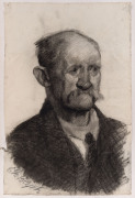 E.M. BLYTH A collection of ten portraits (6 male, 4 female), early 20th Century, charcoal on horizontal wove artist's paper, ​all signed "E.M.Blyth", each approx 48 x 32cm. (10 items). - 5