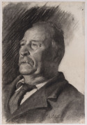 E.M. BLYTH A collection of ten portraits (6 male, 4 female), early 20th Century, charcoal on horizontal wove artist's paper, ​all signed "E.M.Blyth", each approx 48 x 32cm. (10 items). - 9