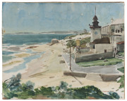 GWEN J. FRENCH (Australian, working 1945 - 1972) Cottesloe, W.A. watercolour, signed and dated '56 at lower left, 32.5 x 39.5cm.