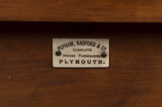 A late Victorian bedside cabinet, pine with red pine secondary timbers, late 19th century, with ivoreen plaque "POPHAN, RADFORD & Co. Complete House Furniture, PLYMOUTH", ​98cm high, 42cm wide, 40cm deep - 2