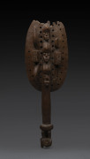 A ceremonial staff, carved wood, Ijo tribe, Nigeria, ​37cm