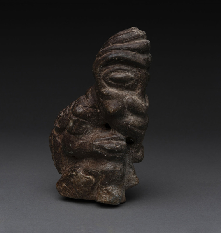 A funerary figure, carved stone, Kissi tribe, Guinea, ​17cm high