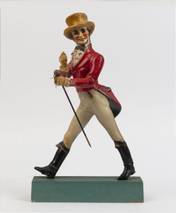 "JOHNNIE WALKER" point of sale advertising statue, painted compound rubber and timber, early 20th century, 41cm high