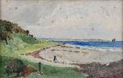 Robert J. HADDON (Australia, Working 1895-1914) Low tide on the Westernport Shore, watercolour, initialled and dated 1914 lower left,