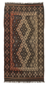 A hand-woven tribal kilim, 195 x 96cm