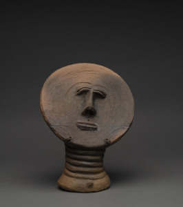 Funerary head, terracotta, Akan-Ashante tribe, Ghana, 33cm high