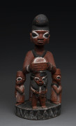 A carved figural group most likely the top of an Epa mask, carved wood and earth pigments, Yoruba tribe, Nigeria, ​51cm high