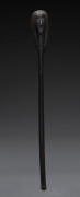 A figural staff dance wand, carved and patinated wood, Baule tribe, Ivory Coast, ​73cm high