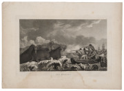 John WEBBER (1752 - 1793), "A View of CHRISTMAS HARBOUR, in KERGUELEN'S LAND." and "SEA HORSES", two engraved plates based on Webber's original drawings and paintings, published Scatcherd and Whitaker in 1784, from Cook & King's, "A Voyage to the Pacific 