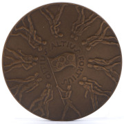 OLYMPICS Melbourne 1956: participation medal in bronze by K.G. Luke, ​63mm diameter - 2