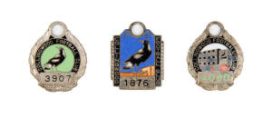 COLLINGWOOD: Collection of Collingwood Social Club & Membership badges (51) including scarce 1960 (showing new Social Club building) 1962 & 1963, through to 2005 with a few duplicates or different types; also few other badges including "Magpie Football Cl