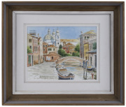 Stuart MAXWELL (1925-2012), Rio degli Ognissanti, Venice, watercolour, titled lower left; initialled lower right, (titled and named verso), - 2
