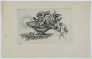 RAY AUSTIN CROOKE (1922-2015) Shell and Flower Composition, etching and aquatint on wove paper, signed and dated '48 lower right, 9.5 x 15 cm. - 2