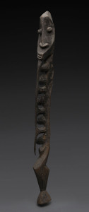 Yipwon figure, carved wood with patinated finish, Papua New Guinea, ​74cm high