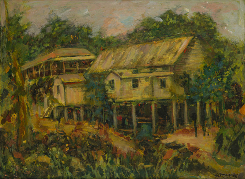 Joseph GREENBERG (1923 - 2007) School of Arts, Herberton, Nth Queensland, oil on board, signed lower right, 45 x 60.5cm.