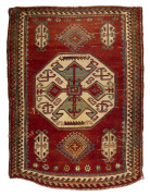 Kazak rug, hand-woven wool, 19th/20th century, ​224 x 174cm