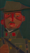 Joseph GREENBERG (1923 - 2007) The Civil Guard, Spain, oil on board, 60 x 35.5cm.