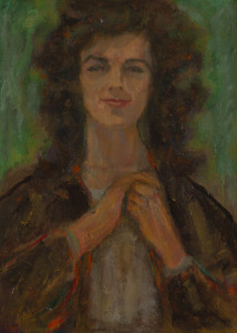 Joseph GREENBERG (1923 - 2007) Roni Greenberg (1947-48), oil on board, 1998, titled & dated verso, 61 x 45.5cm.