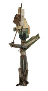 Joseph GREENBERG (1923 - 2007), seaside swashbuckling figure, driftwood and found objects, 216cm high