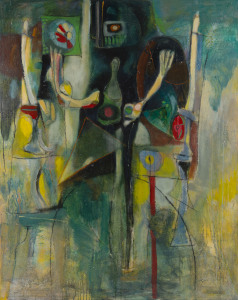 Joseph GREENBERG (1923 - 2007), ......Kimberly, acrylic on canvas, signed lower right 153 x 122cm.