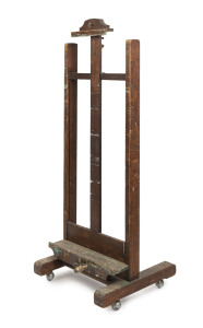 Joseph GREENBERG'S art easel, 20th century, 160cm high, 67cm wide, 66cm deep