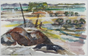 Joseph GREENBERG (1923 - 2007), South Gippsland series, (13 items), pen, watercolour and pastel on paper, 22 x 31cm each approximately. - 5