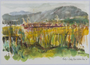 Joseph GREENBERG (1923 - 2007), South Gippsland series, (13 items), pen, watercolour and pastel on paper, 22 x 31cm each approximately. - 6