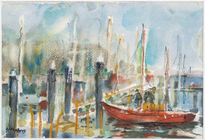 Joseph GREENBERG (1923 - 2007), Queensland series, (11 items), pen, watercolour and pastel on paper, the largest 22 x 31cm