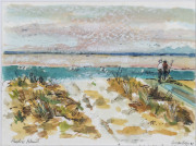 Joseph GREENBERG (1923 - 2007), Australian landscapes, (13 items), pen, watercolour and pastel on paper, the largest 22 x 31cm - 3