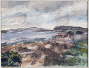 Joseph GREENBERG (1923 - 2007), Australian landscapes, (13 items), pen, watercolour and pastel on paper, the largest 22 x 31cm - 4