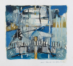 Joseph GREENBERG (1923 - 2007), Australian city scenes, (5 items), oil on card, the largest 27 x 32cm